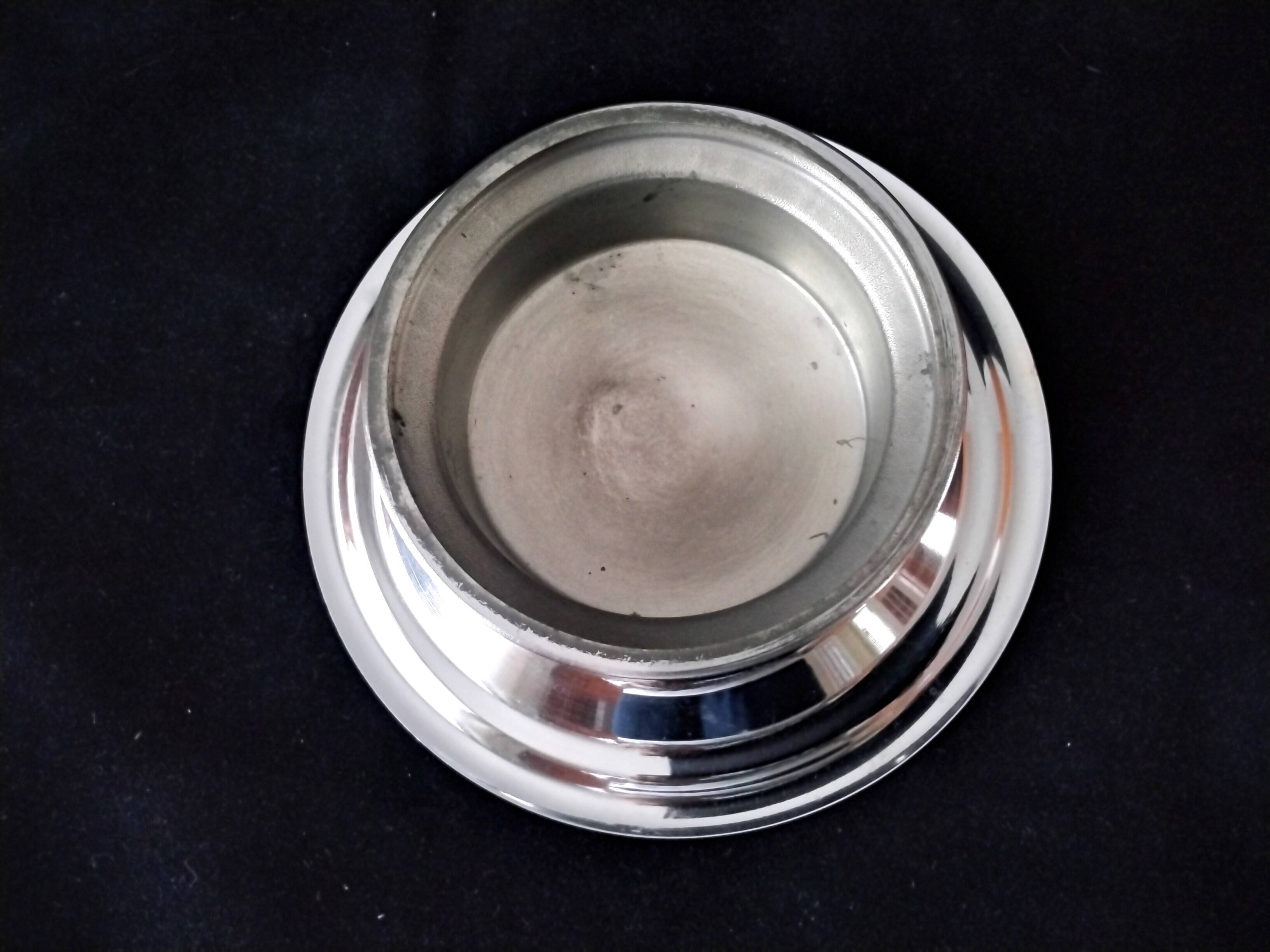 Butter mold, "coquillor" type butter dish in stainless steel
