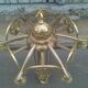 Bronze chandelier and brass art deco period