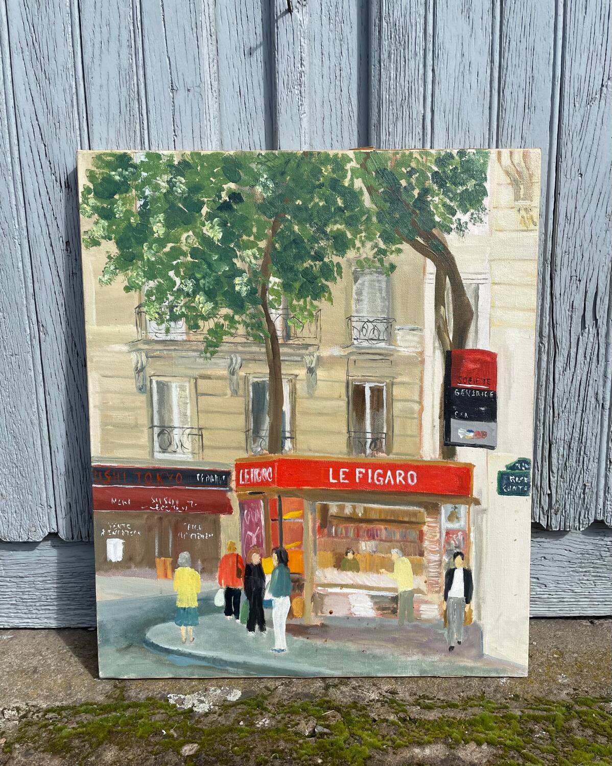 Tableau/peintureTerrasse à Paris Le Figaro