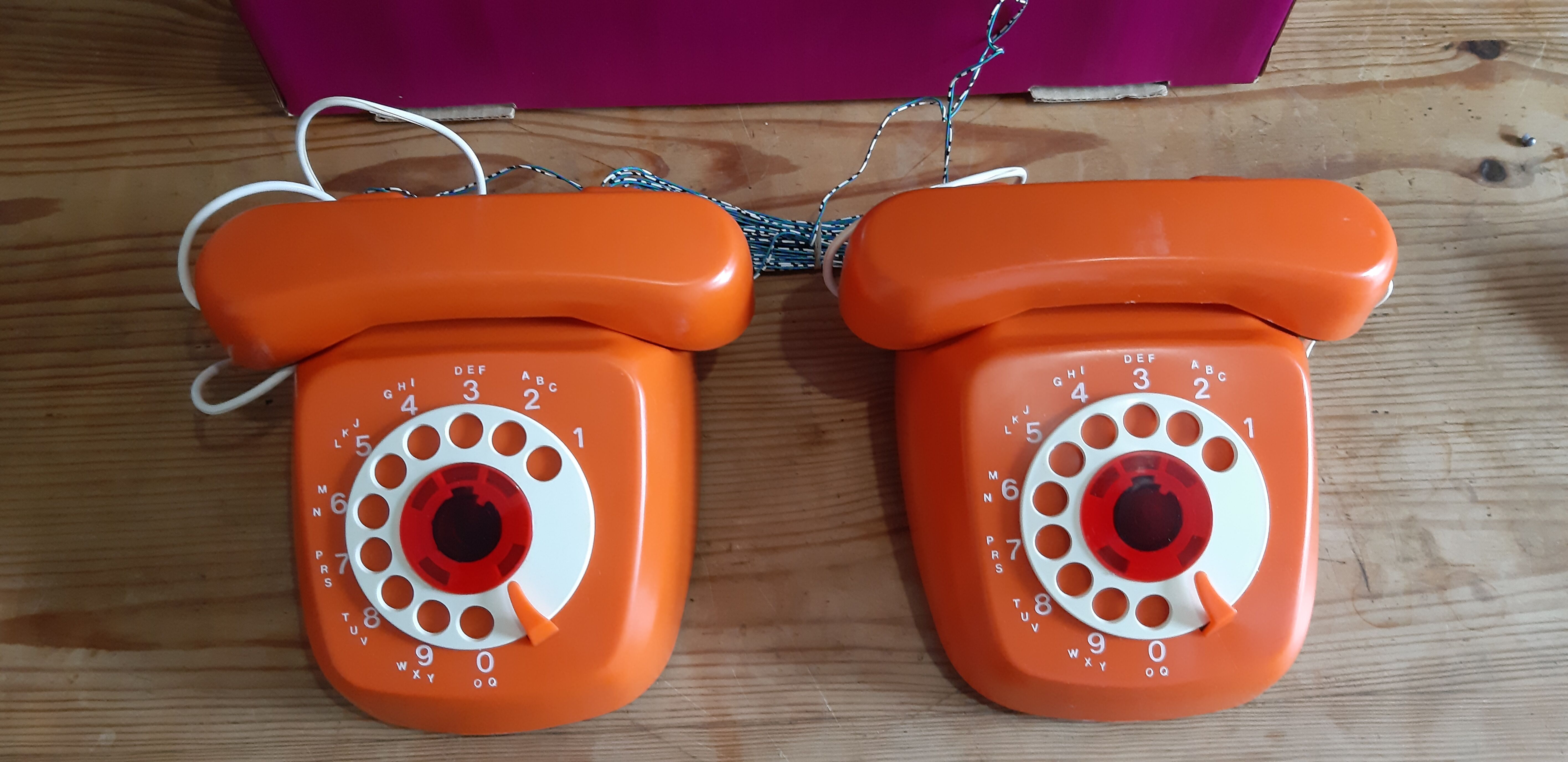 Pair of Vintage Phones , Children's Toy