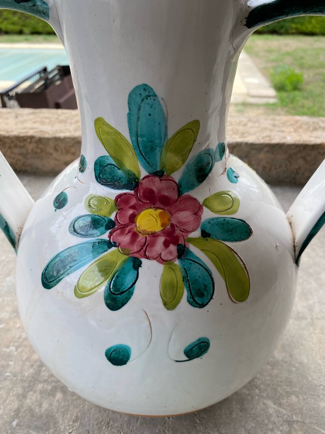 Glazed vase