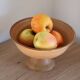 Compotier or fruit bowl on round terracotta base