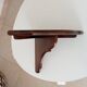 Pair of antique solid oak shelves