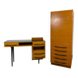 Writing desk with cabinet by Mojmír Požár for UP Závody Bučovice