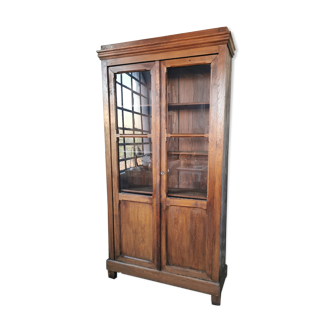 Bibliothèque vitrine en bois