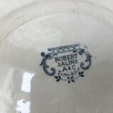 6 assiettes à soupe robert salins a&c terre de fer