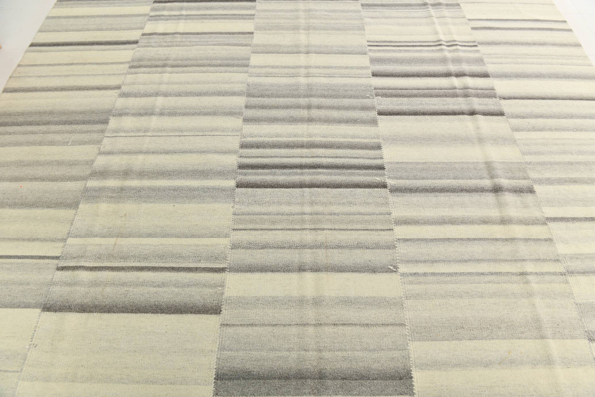 Mid Century Modern Large Vintage Kilim Rug, 307x396Cm