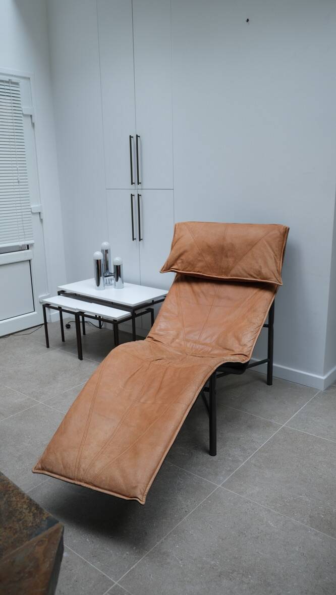 Chaise longue en cuir de Tord Björklund