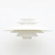 Danish white form light pendant lamp, 70’s