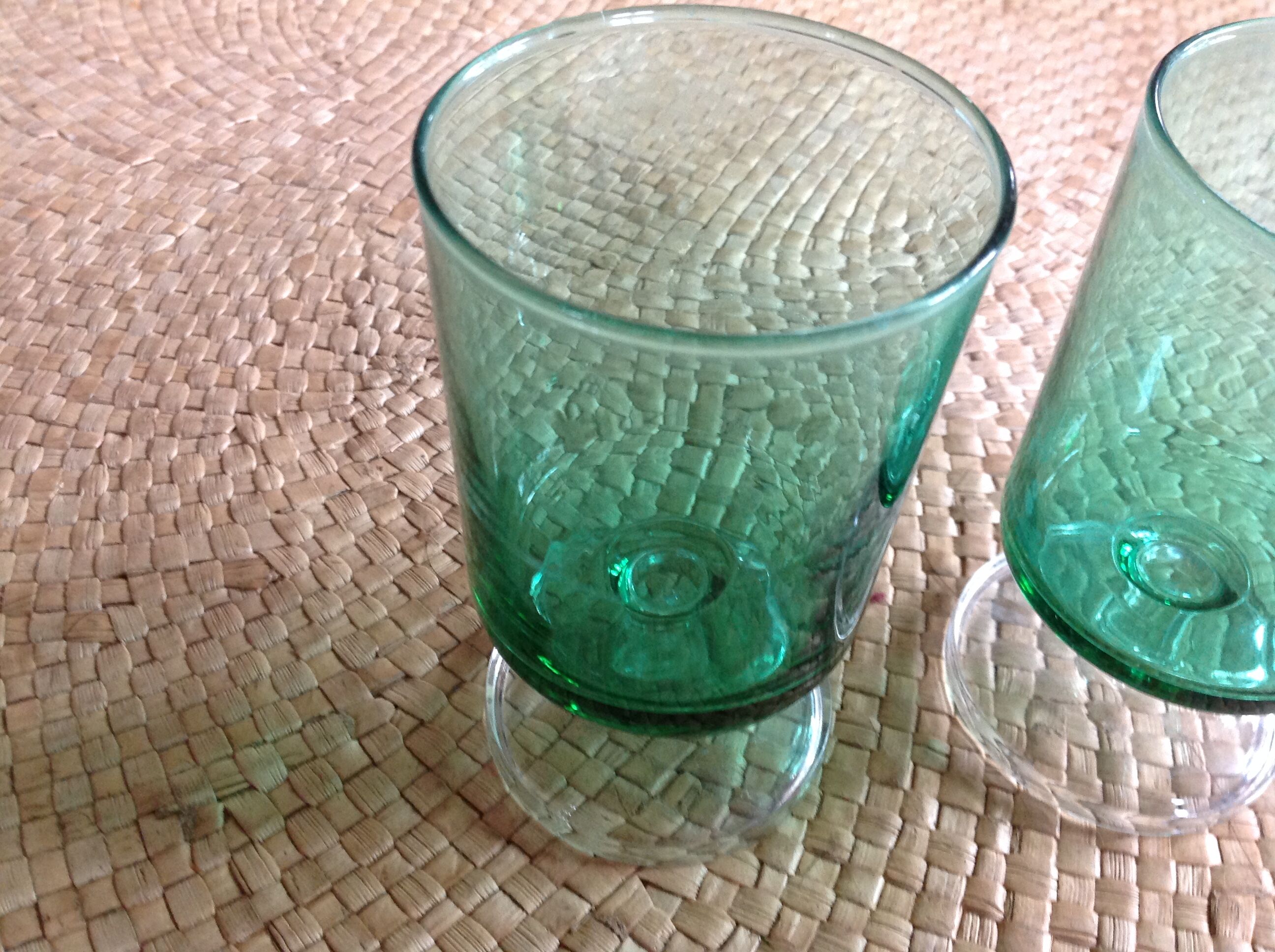 Series of 12 walking glasses