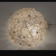 Lot de 2 appliques/plafonniers en verre de Murano par Seguso années 1960