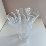 Crumpled Finnish Glass Vase