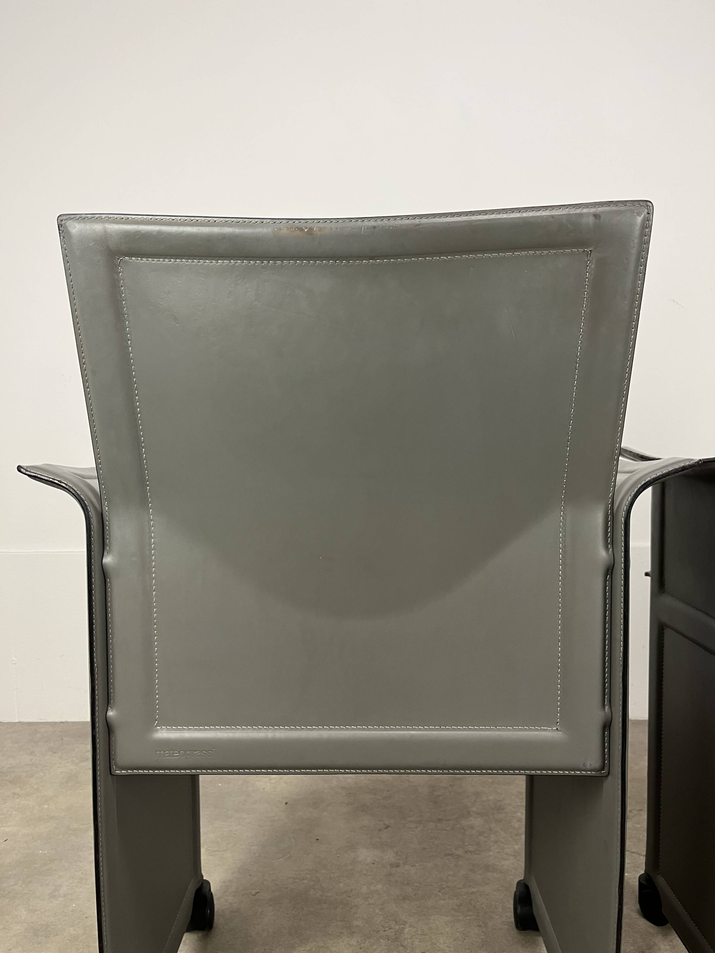Paire de chaises Korium par Tito Agnoli pour Matteo Grassi