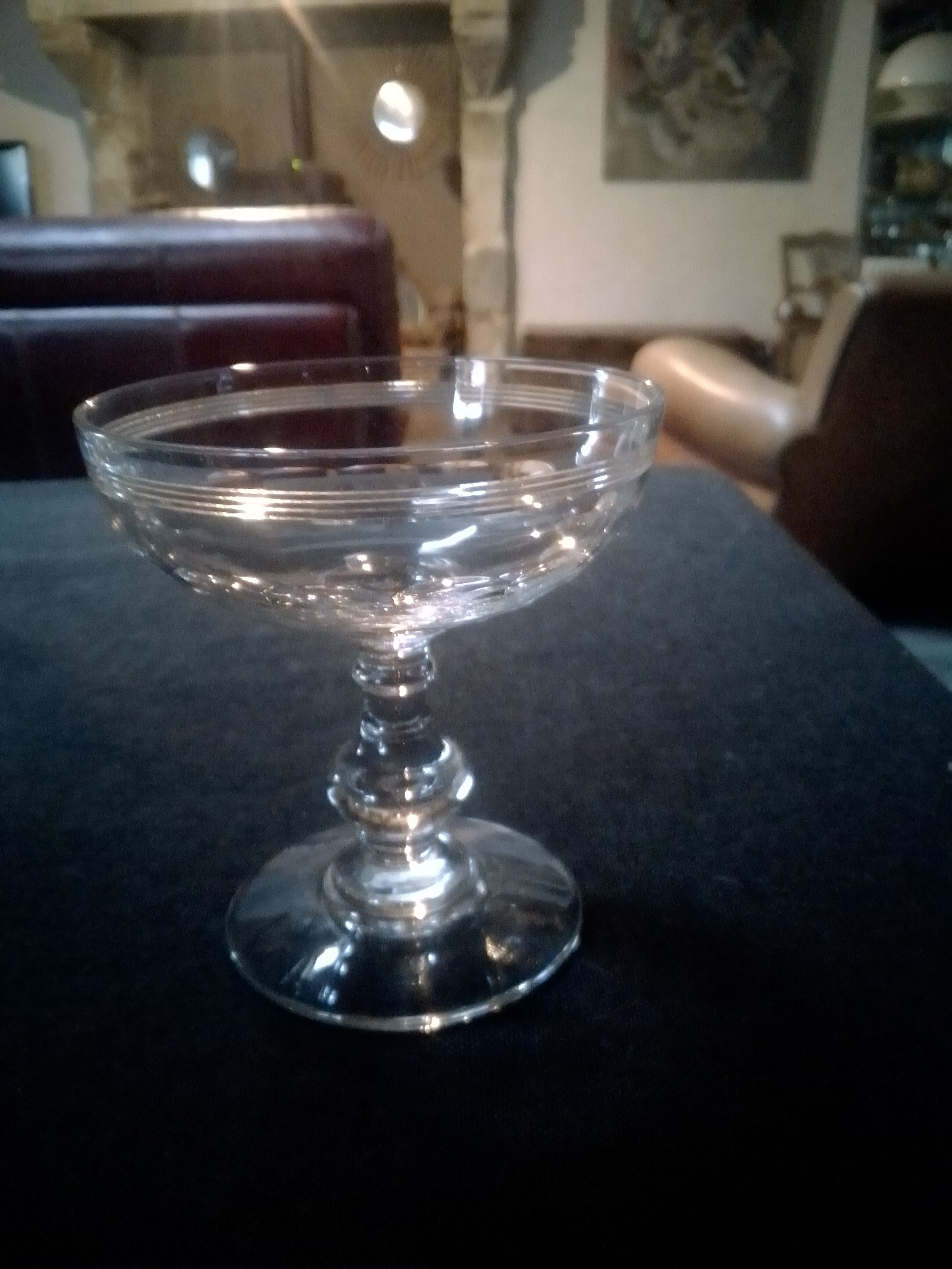 11 Baccarat champagne glasses