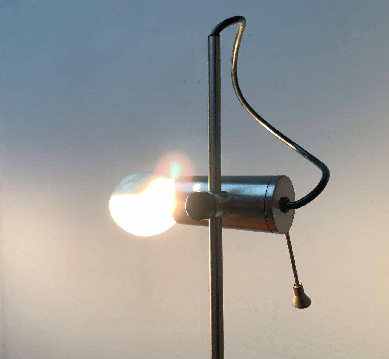 Italian table clamp lamp Model 255 by Tito Agnoli for Oluce, 1950s