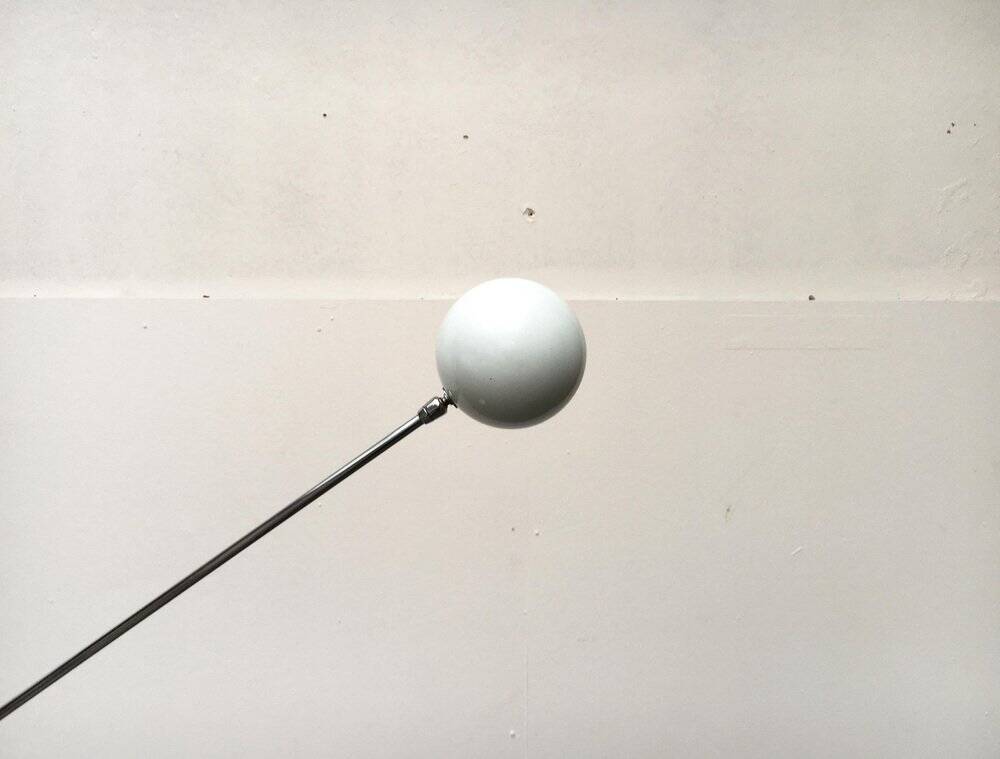 Floor lamp model Orbiter from the mid-century space age by Robert Sonneman for Luci Italia, 1960s.