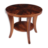 Table basse en noyer art déco