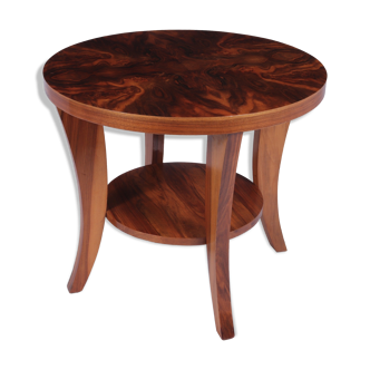 Art deco walnut coffee table