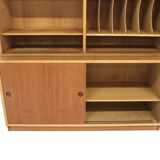 Scandinavian "Öresund" oak bookcase, Børge Mogensen, Sweden, 1960