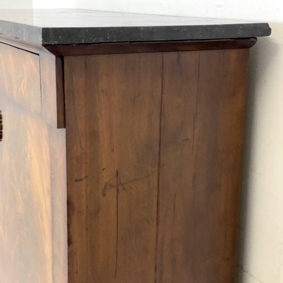 19th century mahogany and mahogany veneer secretary