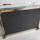 Jewelry box in bevelled glass and gold metal