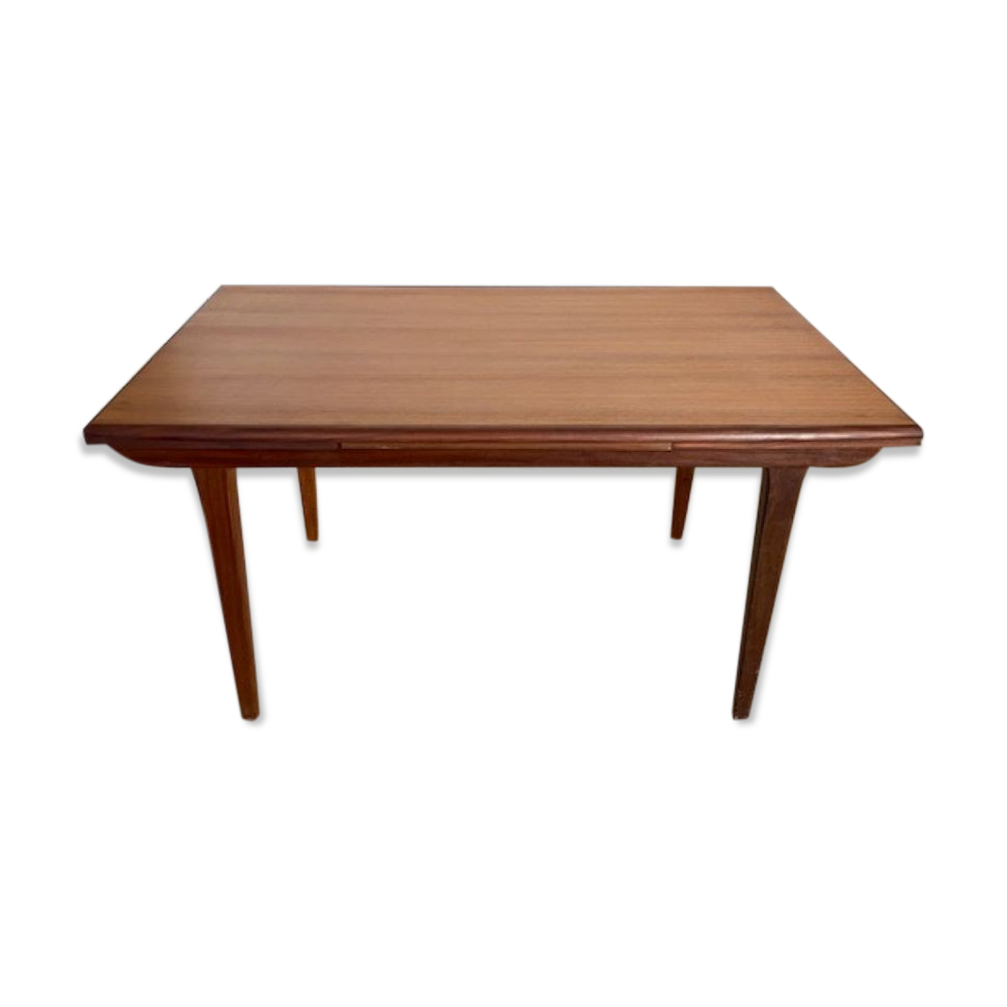 Scandinavian extendable teak table 147/191/235x88cm vintage an60