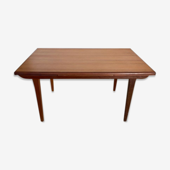 Scandinavian extendable teak table 147/191/235x88cm vintage an60