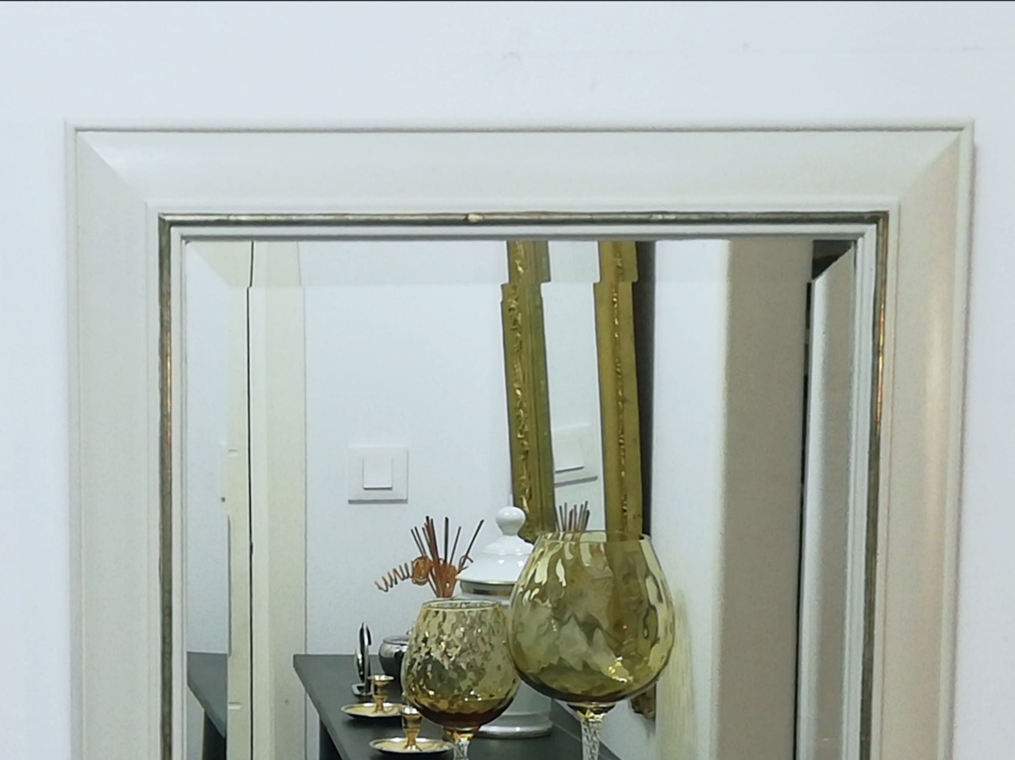 Beveled mirror Shabby style dimensions 54x47cm