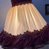 Unique floor lamp in Marie Antoinette style with a golden base.