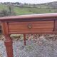 desk, leather top