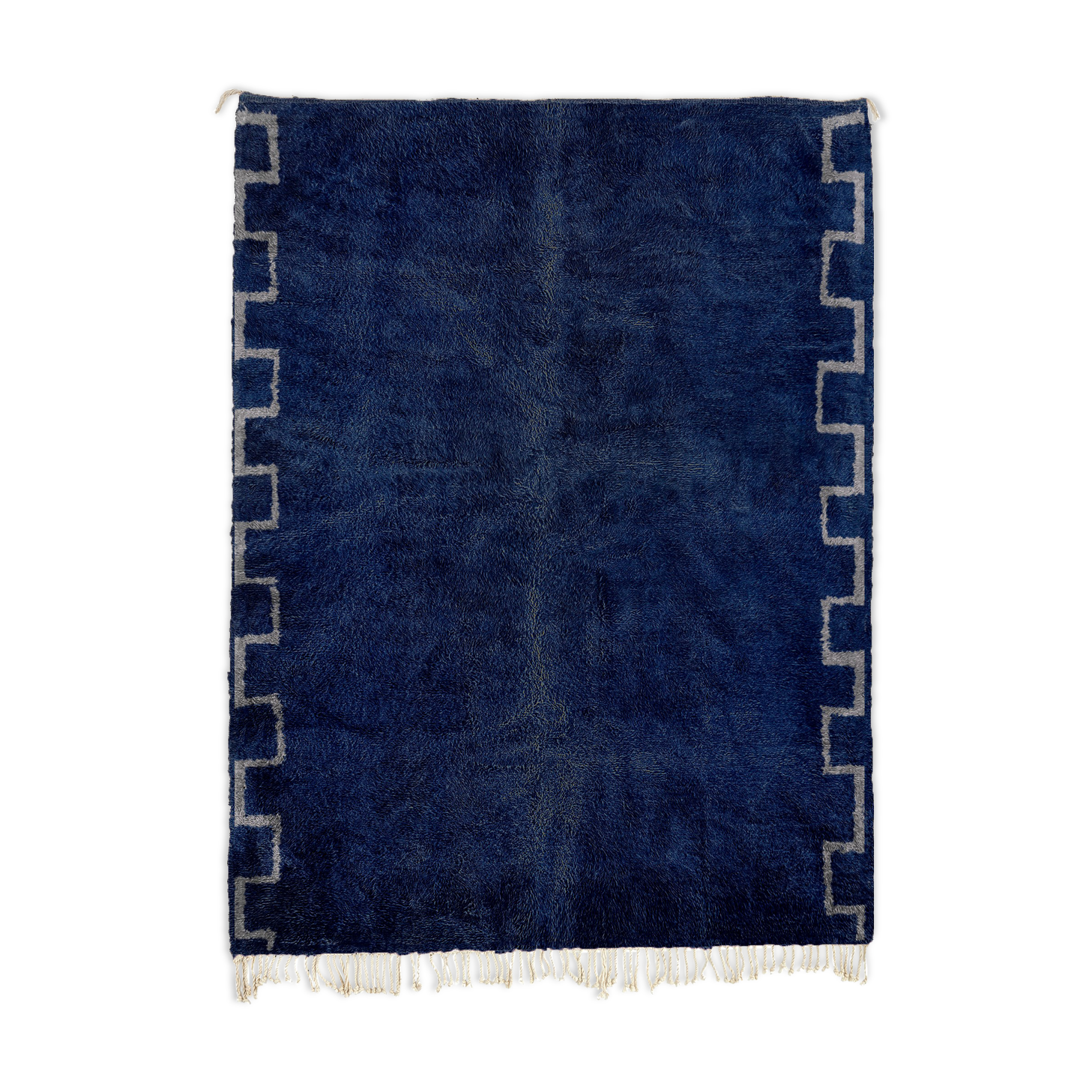 Modern Moroccan dark blue carpet 240x340cm
