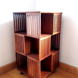 Danish teak revolving library 1960