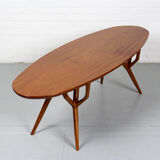 Mid century style mahogany coffee table