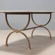 Table basse en bronze avec plateau en pierre, Italie, XXe siècle