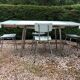 Formica table set with extensions + 4 Plastilux chairs
