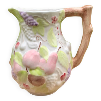 Vintage fruit flower slush water pitcher