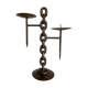 Raw beaten iron candlestick 1970