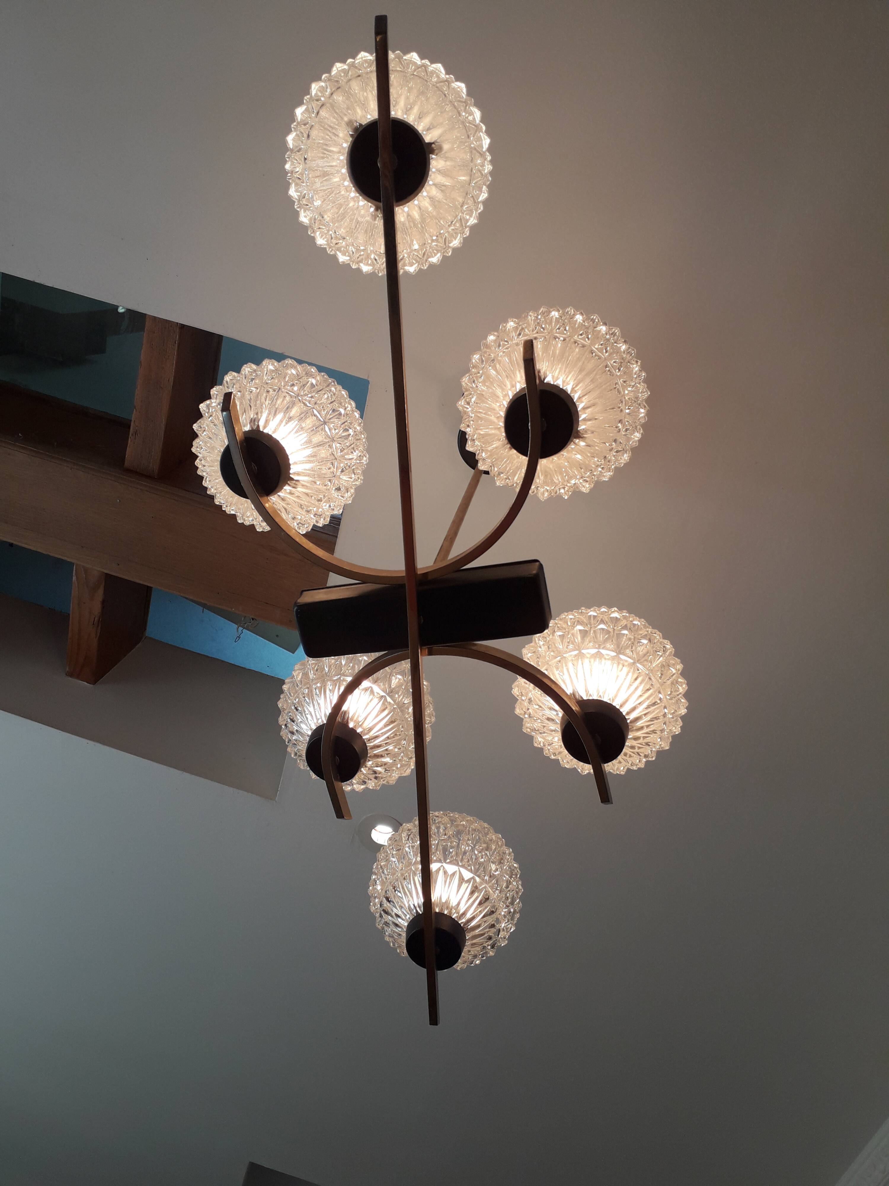 Vintage Arlus chandelier 50/60s