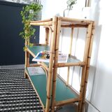 Vintage rattan shelf