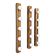 Set of three wall sconces in solid brass, 1970s-80s.