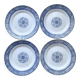 Sarreguemines ironstone dessert plates, "Embroidery" model