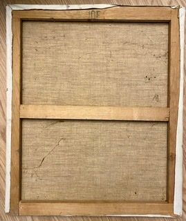 Painting, still life with sunflowers, oil on canvas 60/70