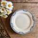 Compote dish - footed plate in ironstone model Jumièges from Salins