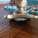 Gold solid brass candle holder