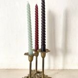 Floral Brass Candle Holder