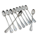 Set of 10 ERCUIS silver-plated sorbet spoons, VIEUX PARIS model