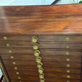 Antique mahogany architect's furniture from the end of the 19th century