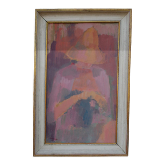 Claude Bourianes Painting table 1961 Aude Port la Nouvelle