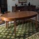 Oval dining table
