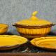 vintage ceramic tableware in yellow – Faience from Haute Provence